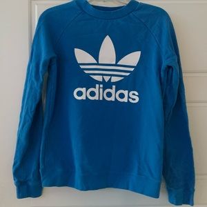 Adidas sweatshirt color blue size medium